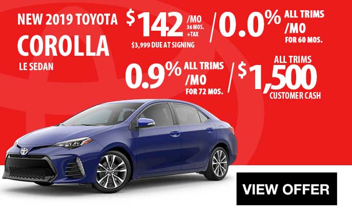 new special corolla promo