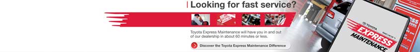 Toyota Express Maintenance - REQUIRED